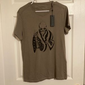 John Varvatos Tee Olive Green Small
